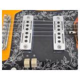 Nice Looking Sunburst Design Electric Guitar w/Case