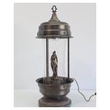 Working Vintage Brass Victorian Maiden "Rain Lamp"