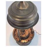 Working Vintage Brass Victorian Maiden "Rain Lamp"