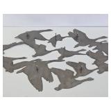Large 3D Metal Wall Sculpture w/Geese