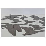 Large 3D Metal Wall Sculpture w/Geese