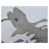 Large 3D Metal Wall Sculpture w/Geese