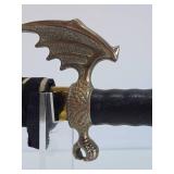 Very Cool Large Fantasy Sword w/Dragon Wing Hilt - 42"