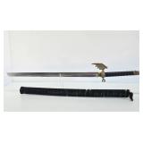 Very Cool Large Fantasy Sword w/Dragon Wing Hilt - 42"