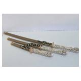 Ornate Samurai Sword Set w/Dragon Handles
