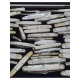 Outstanding HUGE Collection of Antique Pearl Handled Folding Knives