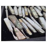Outstanding HUGE Collection of Antique Pearl Handled Folding Knives