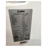 Airo Comfort portable air conditioner featuring a white finish and an included window vent kit