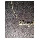 14 Karat Gold Over Silver Necklace "Daughter"