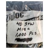 1,000 empty .40 S&W caliber pistol brass casings, typically collected or sold for ammunition reloading purposes.