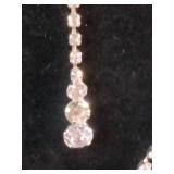 Brand new adjustable length necklace, bracelet, and earrings set