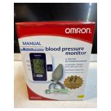 NEW Open Box Omron Digital Blood Pressure Monitor, Manual Inflation Upper Arm Cuff, 30 Reading Memory & Averaging - Doctors #1 Brand!