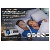 MSRP $1,450 (APPEARS NEW/NEVER USED) VENTMED DREAMSLEEP AUTO CPAP MACHINE (MODEL DS-6) ADVANCED SLEEP APNEA THERAPY DEVICE WITH HEATED HUMIDIFIER WATER TANK, NEW TUBING, NEW POWER CORD & TRAVEL BA