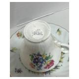 5 Vintage Cups and Saucers; Royal Ann, Royal Grafton, Relco, England