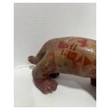 Vintage Earthy Pre Columbian Style Pottery Cat Figurine