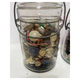 Three Jars of Vintage Buttons. More great jars!