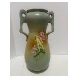 Vintage 16" Tall Double Handled Art Pottery Vase