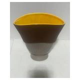 Vintage Red Wing Art Pottery Fan Vase