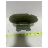 Vintage Brush Pottery Kidney Shaped Planter Speckled Glaze
