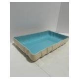 Vintage Turquoise Los Angeles Potteries Serving Dish