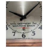 Vintage Western Union Naval Observatory Time Self Winding Clock