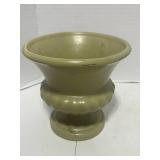 3 Vintage Green Pottery Pieces; McCoy Vase and Barrell Mug and Green Planter