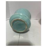 Two Vintage Planters. Turquoise McCoy and Pink McCoy