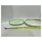 MCM California Potter Oval Flower Bowl and Jadeite Green & Vitrock Platter Bowl