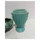 Small USA Pottery Art Deco Vase Urn and Ungemach Pottery Planter