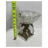 Genuine Monarch Crystal Compote Bowl Made in West Germany