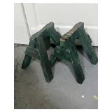 Pair of 18" Green Sawhorses