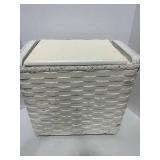 Antique Painted Wicker Hamper