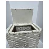 Antique Painted Wicker Hamper