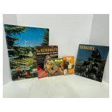 5 Vintage Books; Maps, Snakes, Dogs, Texas and Astronauts