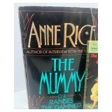 4 Vintage Books: The Mummy by Anne Rice, The Big Kill Mickey Spillane, Bend Sinister by Nabokov and Man in Black by Johnny Cash