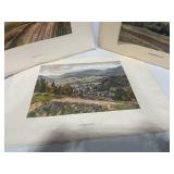 6 Unframed Numbered Prints 19" X 14"