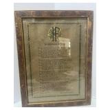 Antique 1910 Framed Print of Kiplin