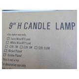 9" High Candle Lamp...