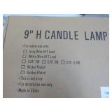 9" High Candle Lamp...