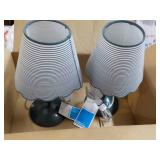 2 Table Lamps 12" High...