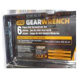 Gear Wrench 6 pc Mini Screwdriver S...