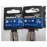 DieHard 3 sizes 6 total Deep Socket...