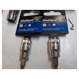 DieHard 3 sizes 6 total Deep Socket...