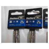 DieHard 3 sizes 6 total Deep Socket...