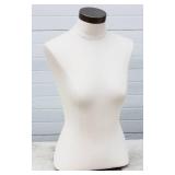Female Mannequin Torso For Clothing Display or Sewing Artists. With Chrome Base