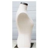 Female Mannequin Torso For Clothing Display or Sewing Artists. With Chrome Base