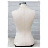 Female Mannequin Torso For Clothing Display or Sewing Artists. With Chrome Base
