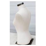 Female Mannequin Torso For Clothing Display or Sewing Artists. With Chrome Base