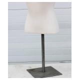 Female Mannequin Torso For Clothing Display or Sewing Artists. With Chrome Base