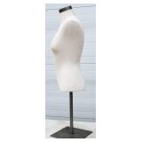 Female Mannequin Torso For Clothing Display or Sewing Artists. With Chrome Base